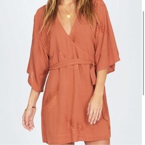 Amuse Society Palm Wrap Dress